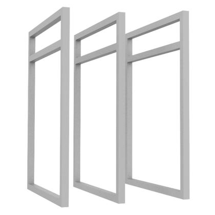 Imagem de 3 Suporte Prateleira Nicho Duplo Estilo Industrial Suspensa Parede 41x30cm