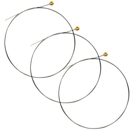 Imagem de 3un Cordas Viola Caipira Fininha Solta Avulsa Leve G Niquel