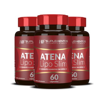 Imagem de 3x Atena Lipo Slim Hf Suplements 60 Caps Cada