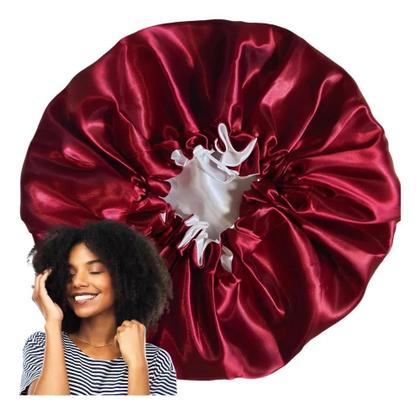 Imagem de 3X Toca Touca Cetim Extra Grande Dupla Face Ajustável Para Cac