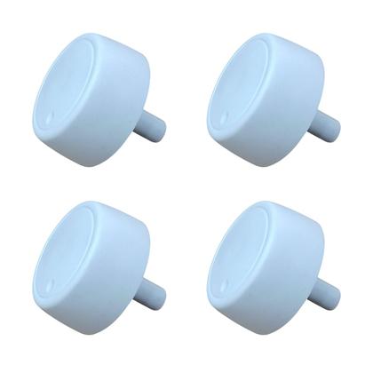 Imagem de 4 Manípulo Botão Fogão Mueller Fratello Vetro Branco Orignal