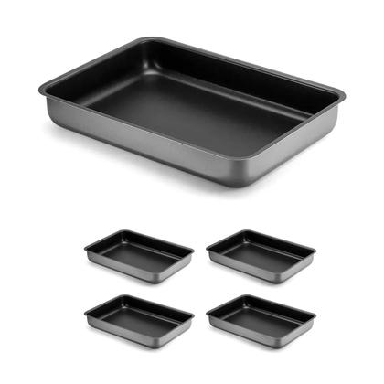 Imagem de 4 un Assadeira Forma Rasa Retangular Antiaderente  42 CM