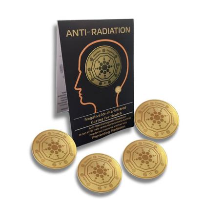 Imagem de 4 Unidades Anti Rad. E Proteção Quântica EMF Far Infra Red Celular Pc Tv Radiônica Duplo Decágono Ions Negativo