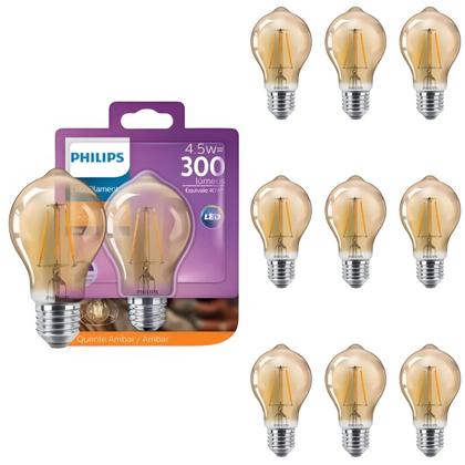Imagem de 40 Lâmpada Led Filamento Philips 4.5w 127v E27 2200k Dimer