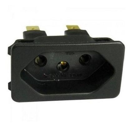 Imagem de 40 Tomada Fêmea Preta 3 Pinos 10a Margirius Painel Aparelho