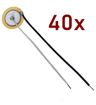 Imagem de 40 x cápsulas  Kit  pastilha disco 20mm 2cm Piezo Elétrico