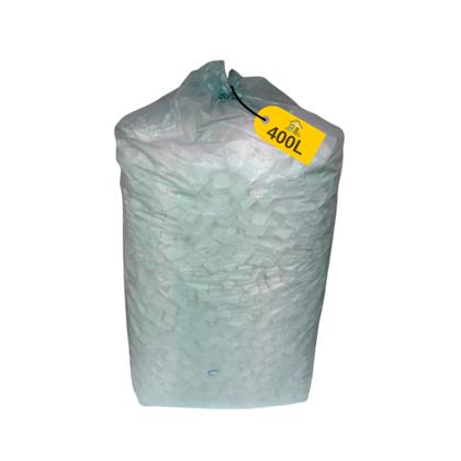 Imagem de 400 Litros Isopor Proteção Branco cubos e tiras Enchimento Embalagem