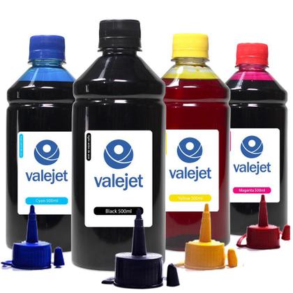 Imagem de 4x Tintas 500ml Compátivel Pg44 Pg44xl Cl54 Cl54xl Valejet