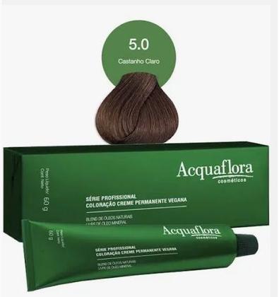 Imagem de 5 0 castanho claro coloracao creme permanente vegana