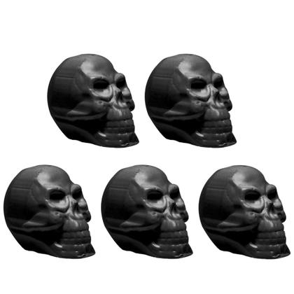 Imagem de 5 Caveiras Festa dia das Bruxas Crânio Preta Grande Halloween Lembrança e Enfeite