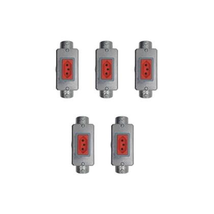 Imagem de 5 Kit Condulete 3/4 Placa 1 Posto e Mod Tomada Tramontina