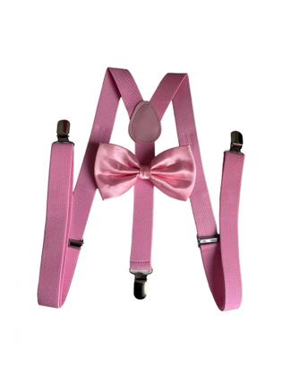 Imagem de 5 Kits Suspensório + Gravata Borboleta Adulto