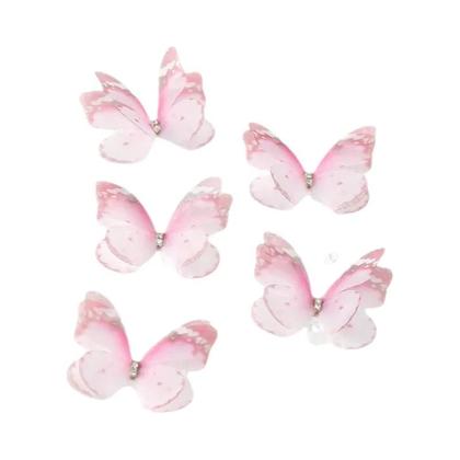 Imagem de 50 Peças De Apliques De Borboleta Em Organza 3D De 5cm, Dupla Face, Para Artesanato DIY E Decoração