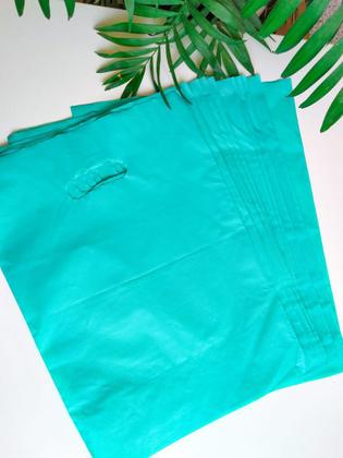 Imagem de 50 Sacola Plástica Premium Boca De Palhaço - Medidas