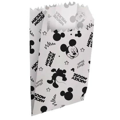 Imagem de 50 Sacos Saquinhos Papel Pipoca Lanche Festa Mickey Mouse