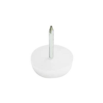 Imagem de 50 Sapata Prego Para Moveis Cadeira Mesa 18X4,5Mm Branca
