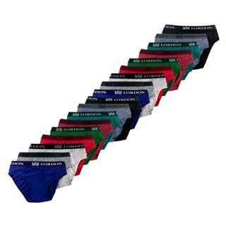 Imagem de 6 Cuecas P ao PLUS SIZE Elástico Exposto Slip Tradicional Confortável Preço de Atacado