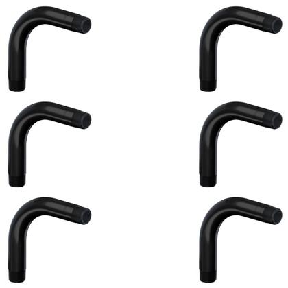 Imagem de 6 Eletrodutos Tigre Curva 90g Pt Pvc 1 1/2  Antichama