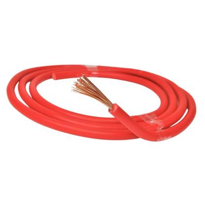 Imagem de 6 Metros Cabo Auto 6mm Som Automotivo Vermelho Emborrachado Alto Falante Flexível Instalação 6m 6,00mm