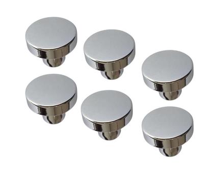 Imagem de 6 Puxador de Gaveta, Armário alta Qualidade Redondo Cromado