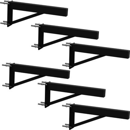 Imagem de 6 suportes pia parafusar bancada aparador 50 cm preto