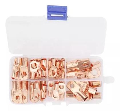 Imagem de 60 Terminal Conector Olhal Compressão Cobre Fio 6 10 16 25mm