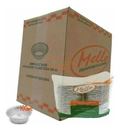 Imagem de 600un Forminhas Empada Grande Alumínio Empadinha 100ml 