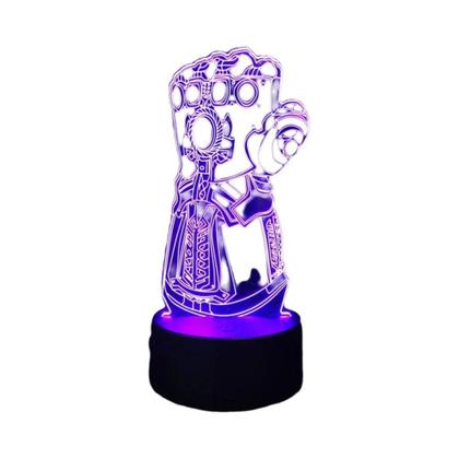 Imagem de Abajur 3D Acrílico do Homem-Aranha - Luminária de Mesa LED USB