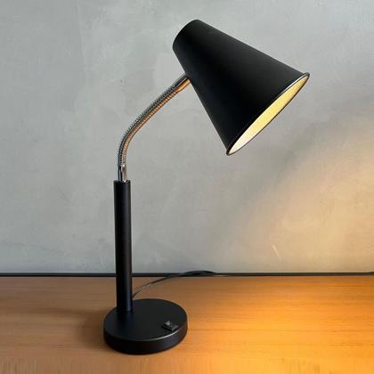 Imagem de Abajur Luminária De Mesa Para Leitura Metal Flexível Interruptor Para Sala, Quarto, Cama, Cabeceira ou Escritorio