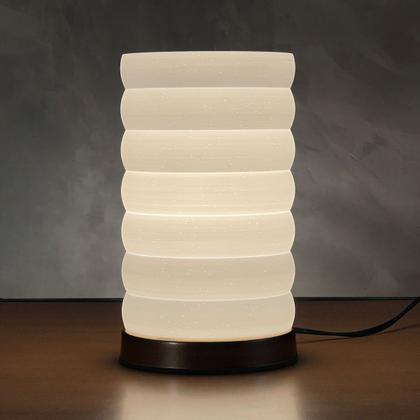 Imagem de Abajur Luminária de Mesa Redonda Moderno Com Interruptor Cúpula 3D Decorativa para Sala, Quarto, Escritório e Cabeceira De Cama Preto Cupula Branco