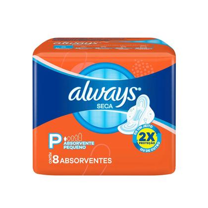 Imagem de Absorvente Always Proteção Seca P Com Abas 8 Unidades Always