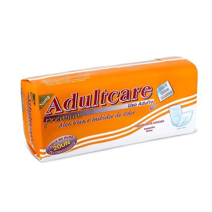 Imagem de Absorvente Geriátrico Adultcare Premium Unisex Tamanho Único 20 Unidades