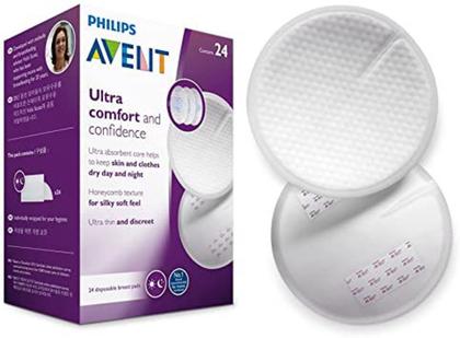 Imagem de Absorvente para seios Philips Avent ultra confortável com 24 unidades