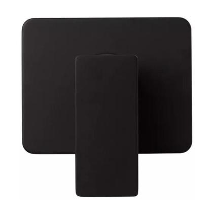 Imagem de Acabamento para registro Monocomando base padrão Docol 3/4 Quadrado Alavanca Preto Fosco Metal