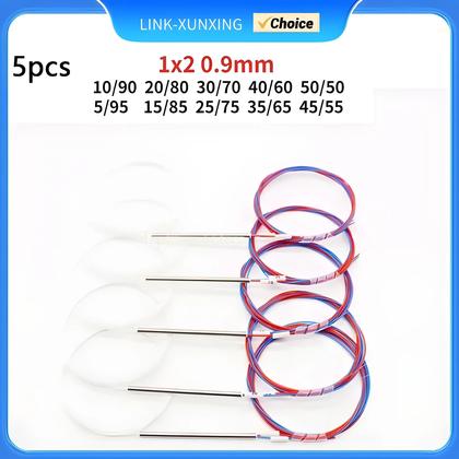Imagem de Acoplador Ótico FBT 1x2 - 5 Unidades - 0,9mm - Divisores de Fibra Ótica