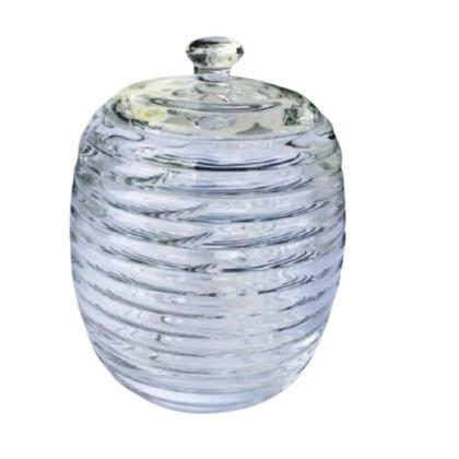 Imagem de Açucareiro De Cristal C/Colher E Tampa Colmeia 210Ml - Lyor