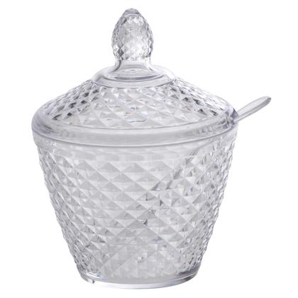 Imagem de Açucareiro Luxxor Transparente 400 ml com Colher Paramount
