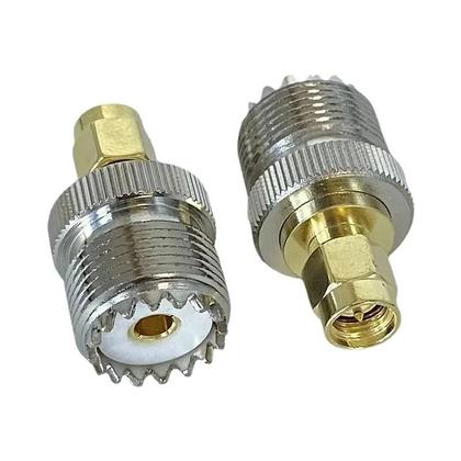 Imagem de Adaptador Coaxial UHF SO239 Para SMA Macho/Fêmea PL259 Conector RF De Latão Terminais De Fio