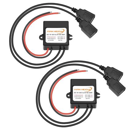 Imagem de Adaptador de alimentação Buck Module YIPIN HEXHA DC 12V/24V a 5V 6A