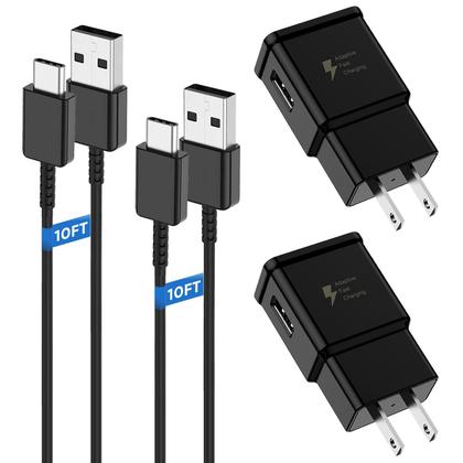 Imagem de Adaptador de carregamento JULAM 3m Type C Fast Charger, pacote com 2