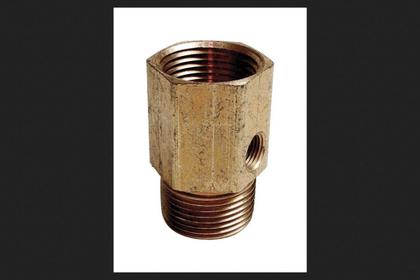 Imagem de Adaptador Dial Ez de encaixe de tubulação de mangueira 3/4" MPT x 3/4" FPT x 1/8" FPT