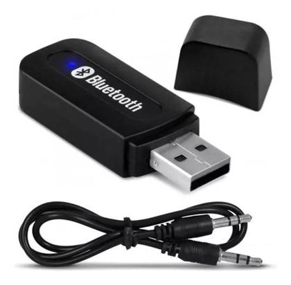 Imagem de Adaptador Receptor Bluetooth P2 Usb Musica Chamada Som Carro