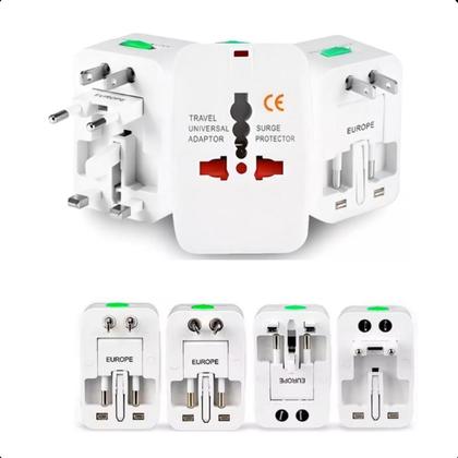 Imagem de Adaptador Universal 110V/220V com 2 com capa de Alta Potência