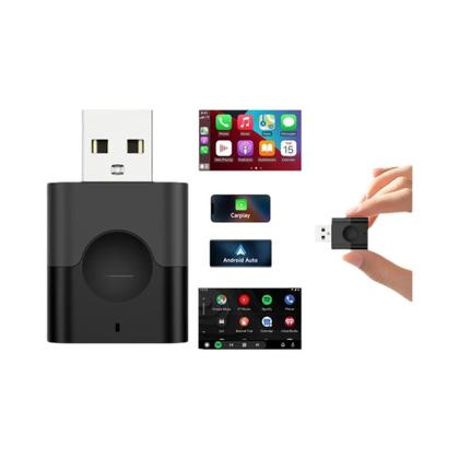 Imagem de Adaptador Universal 2 Em 1 Com Fio E Sem Fio Para Carplay E Android Auto, Mini Box Bluetooth WiFi