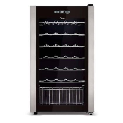 Imagem de Adega Climatizada de Vinhos Midea 34 Garrafas com Painel Touch 127V Preto - WBB341