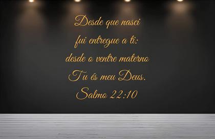 Imagem de Adesivo de Parede Salmo 22:10