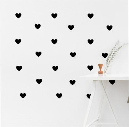Imagem de Adesivo Decorativo De Parede, Coração 5cm 70 Peças