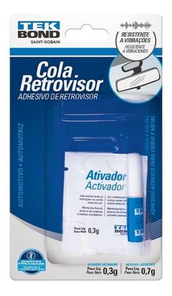 Imagem de Adesivo Para Retrovisor Interno Vidro Metal Dose Unica 1G