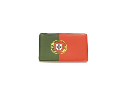 Imagem de Adesivo resinado da bandeira de Portugal 9x6 cm