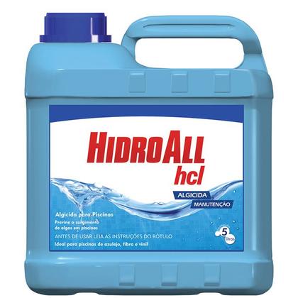 Imagem de Algicida Manutenção Hcl 5L para Piscinas Hidroall
